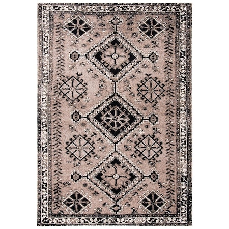 Flowers First 9 x 12 ft. Vintage Hamadan Rectangle Rug, Brown & Black - Large FL2149399